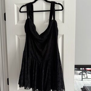 Sugar Thrillz Black Lace Mini Dress